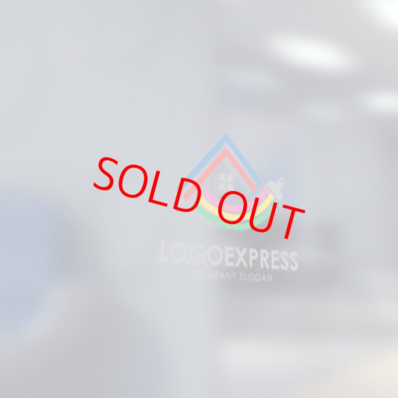 画像5: カラフルなペイントハウスロゴ (5)