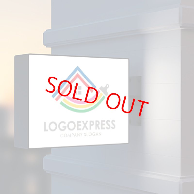 画像9: カラフルなペイントハウスロゴ (9)