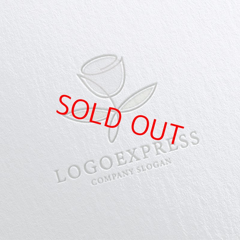 画像16: シンプルで美しいバラのロゴ (16)