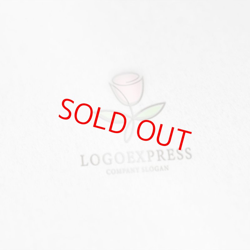 画像6: シンプルで美しいバラのロゴ (6)