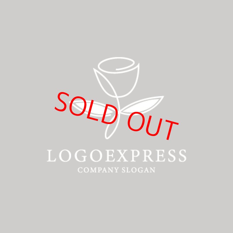 画像4: シンプルで美しいバラのロゴ (4)