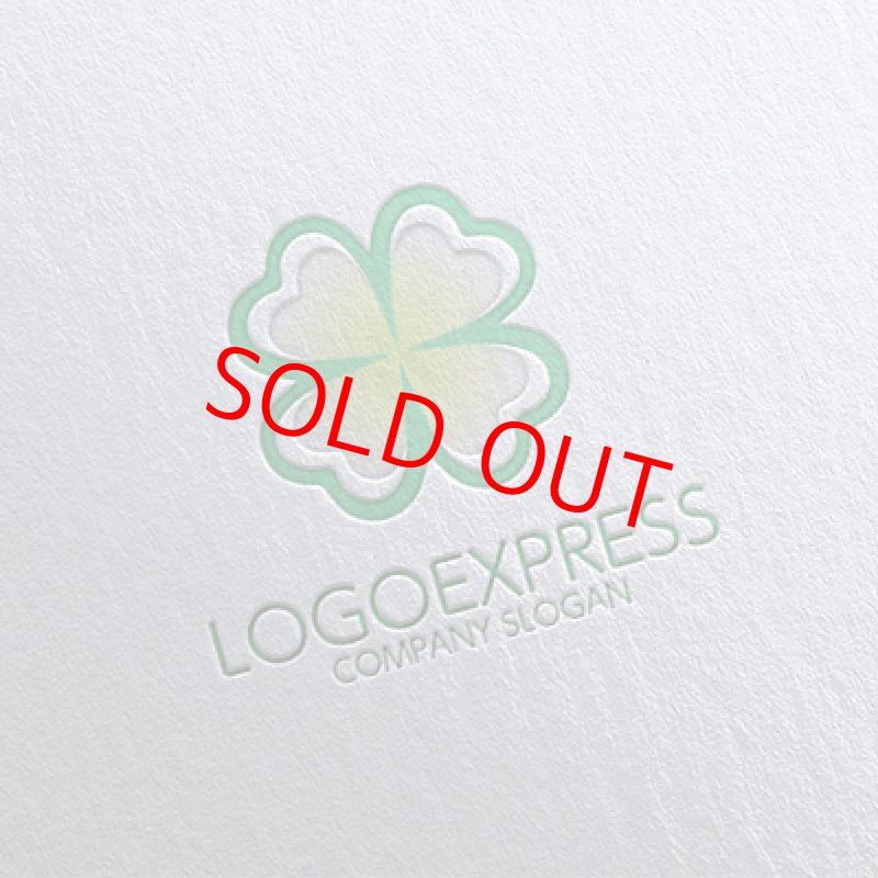 画像16: 幸せの四葉のクローバーロゴ (16)