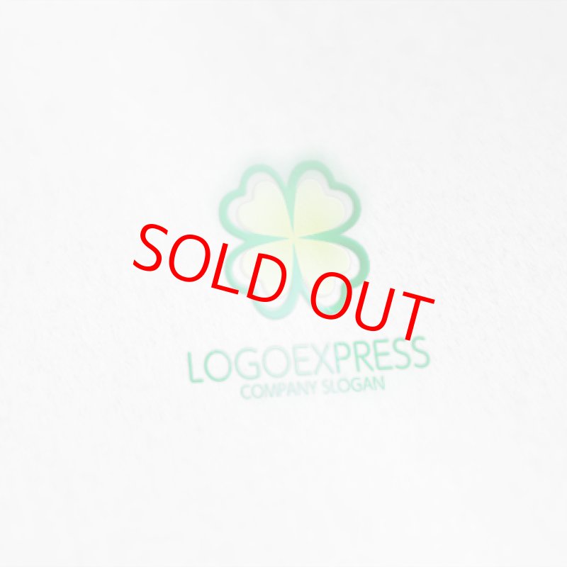 画像6: 幸せの四葉のクローバーロゴ (6)