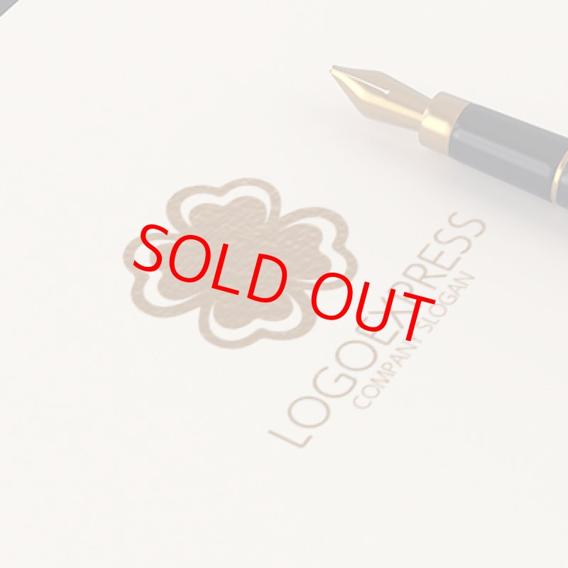 画像12: 幸せの四葉のクローバーロゴ (12)