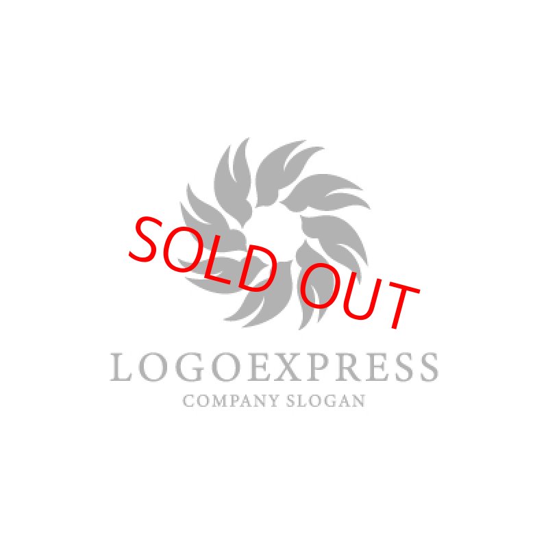 画像3: 葉っぱの抽象的なロゴ (3)