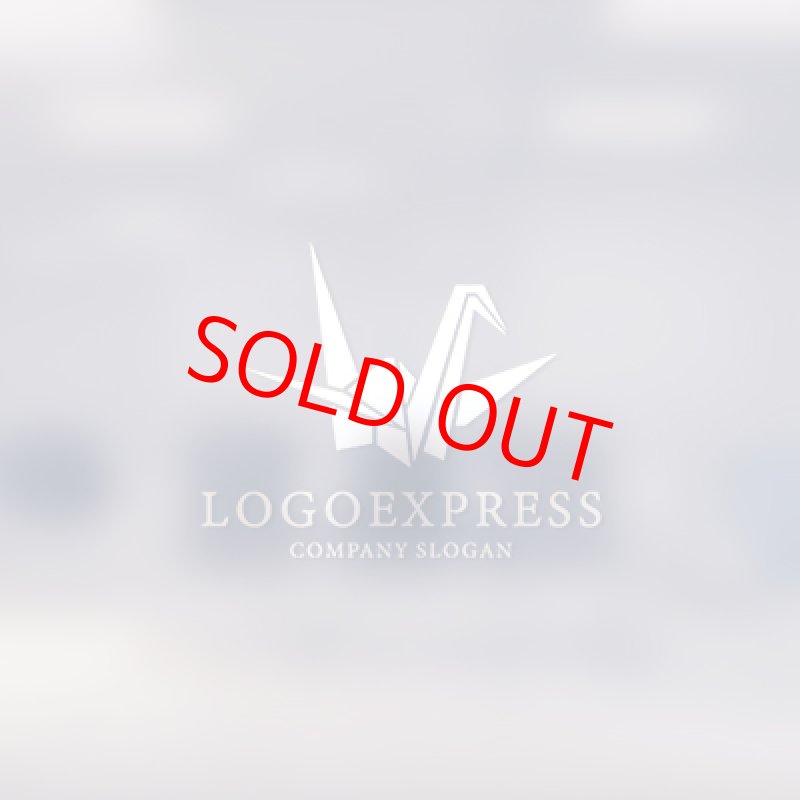 画像14: シンプルな折り鶴ロゴ (14)