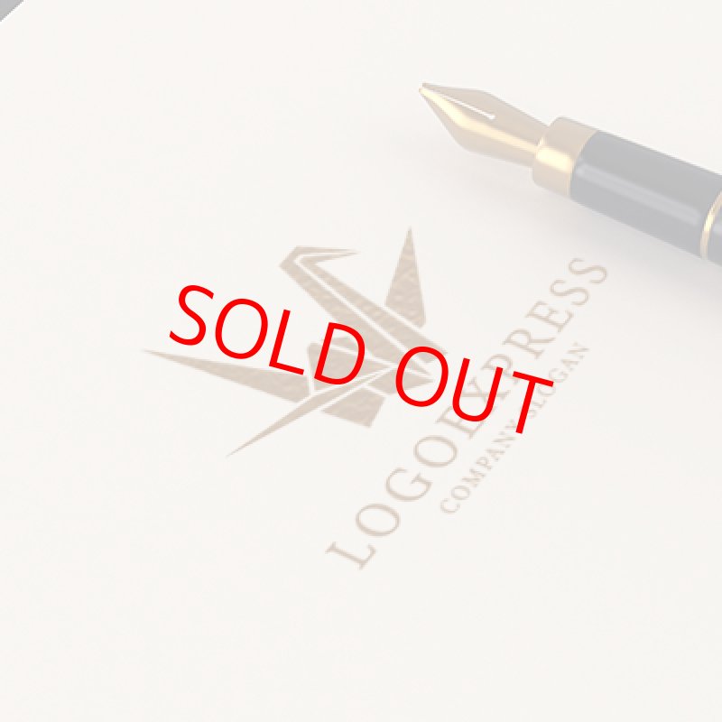 画像12: シンプルな折り鶴ロゴ (12)