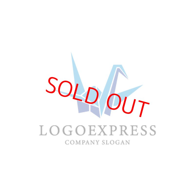 画像3: シンプルな折り鶴ロゴ (3)