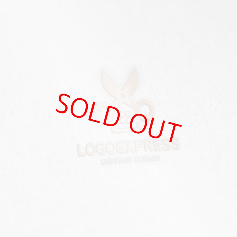 画像6: ハサミと家を組み合わせたロゴ (6)