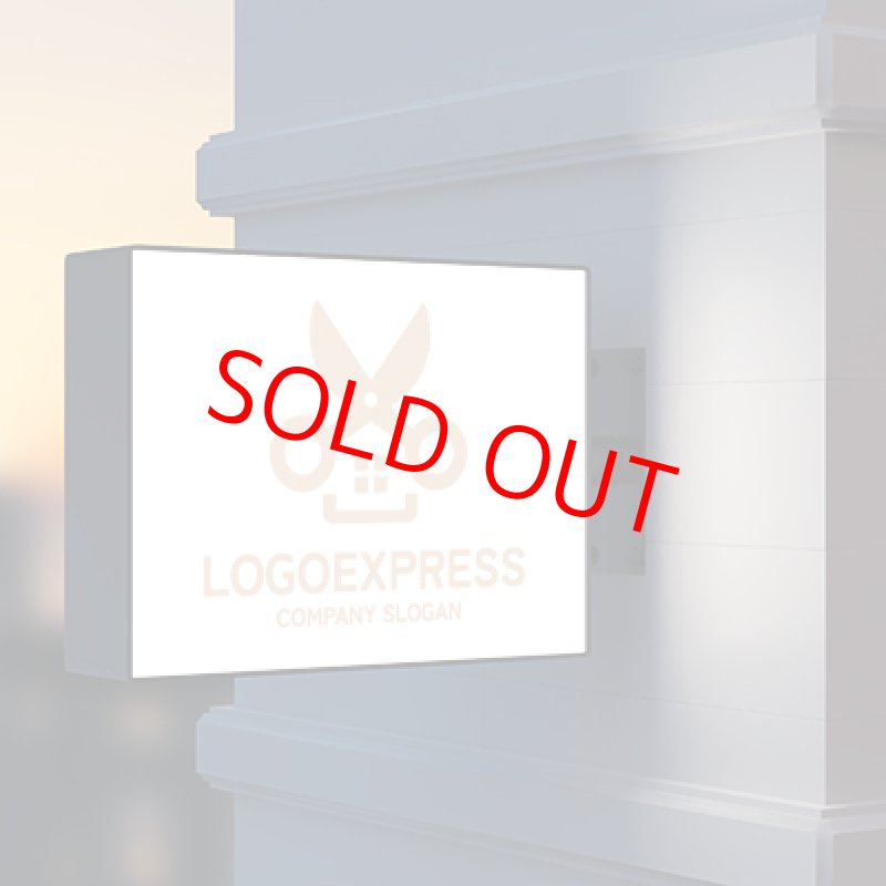 画像9: ハサミと家を組み合わせたロゴ (9)