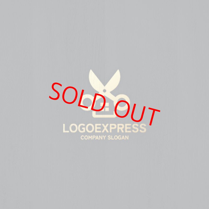 画像13: ハサミと家を組み合わせたロゴ (13)