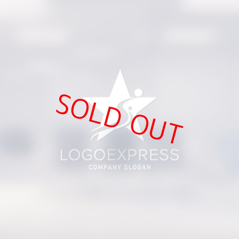 画像14: 星とS字ラインと人のロゴ (14)