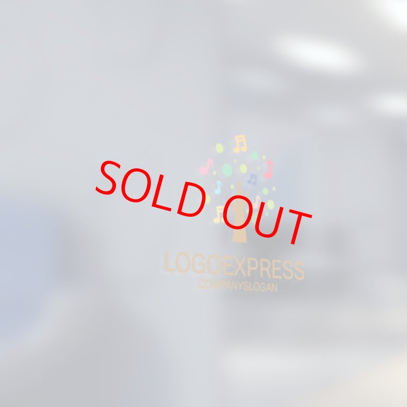 画像5: カラフルな音符の木ロゴ (5)