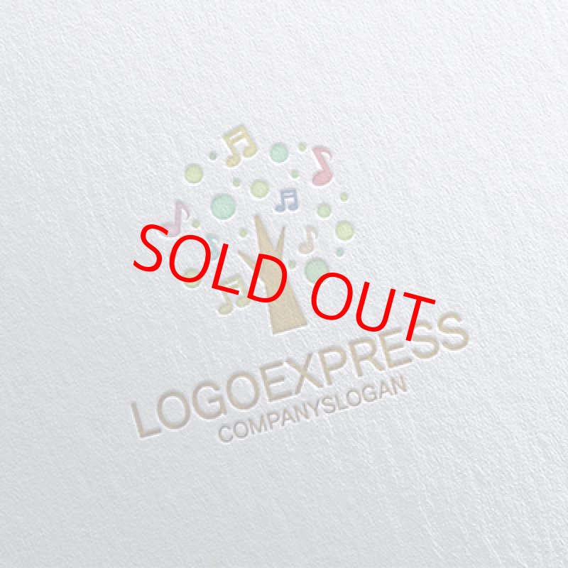 画像16: カラフルな音符の木ロゴ (16)