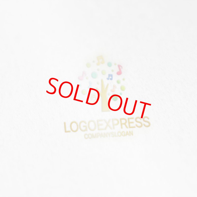 画像6: カラフルな音符の木ロゴ (6)