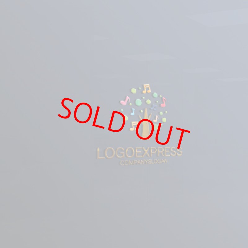 画像11: カラフルな音符の木ロゴ (11)