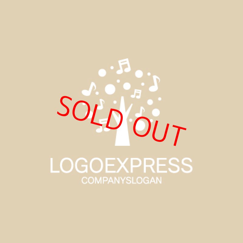 画像4: カラフルな音符の木ロゴ (4)