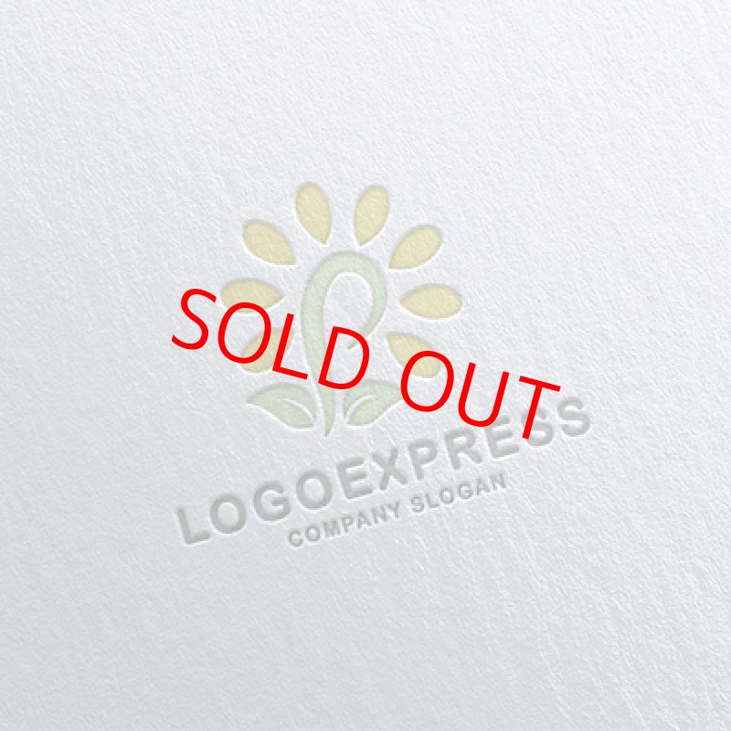 画像16: ヒマワリと葉のPのロゴ (16)