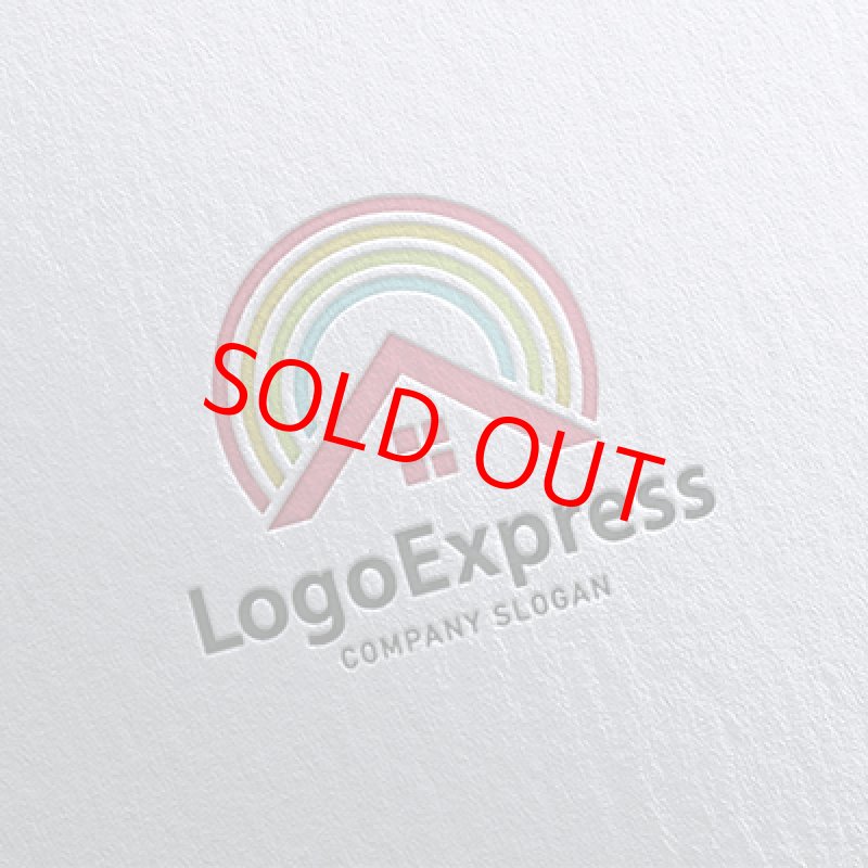 画像16: 虹と家のカラフルなロゴ (16)