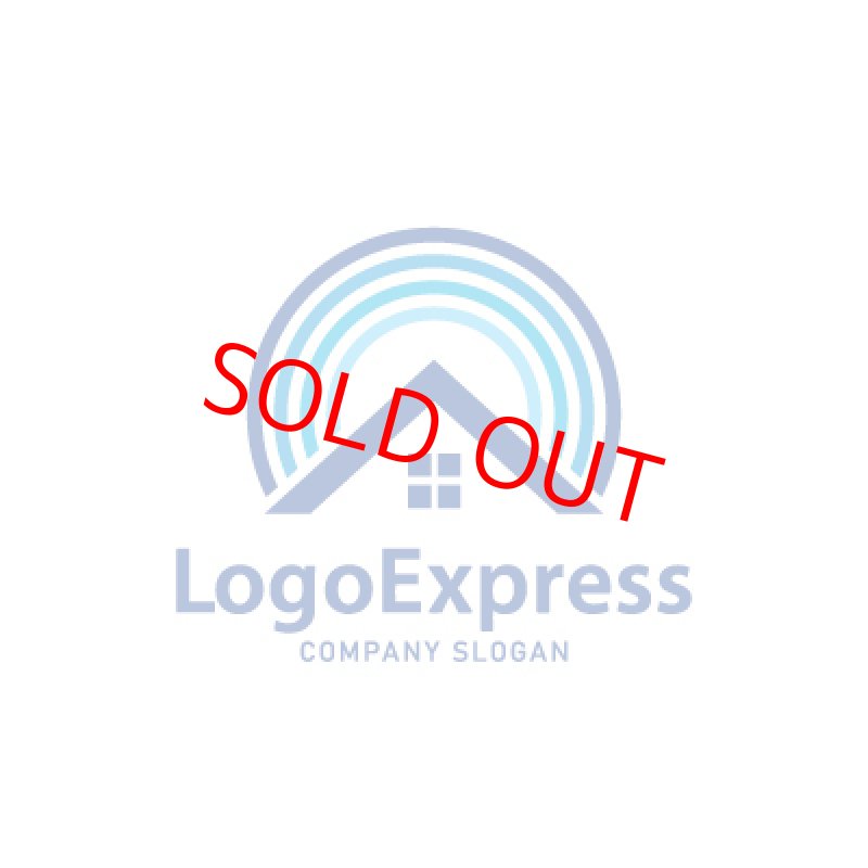 画像3: 虹と家のカラフルなロゴ (3)