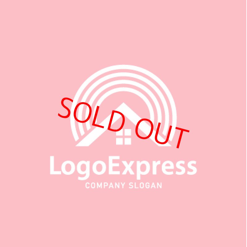 画像4: 虹と家のカラフルなロゴ (4)