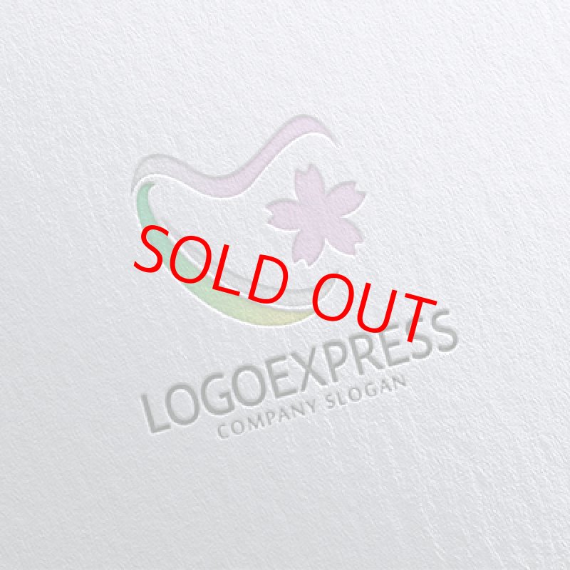 画像16: かわいい桜とハートのロゴ (16)