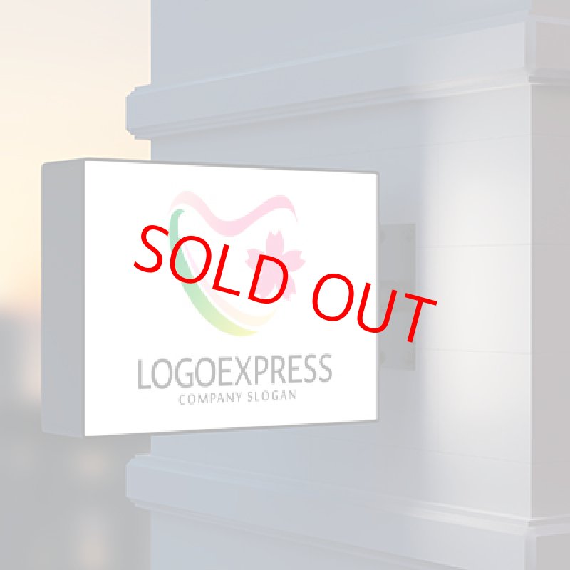 画像9: かわいい桜とハートのロゴ (9)