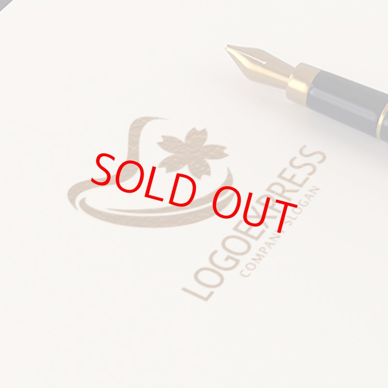 画像12: かわいい桜とハートのロゴ (12)