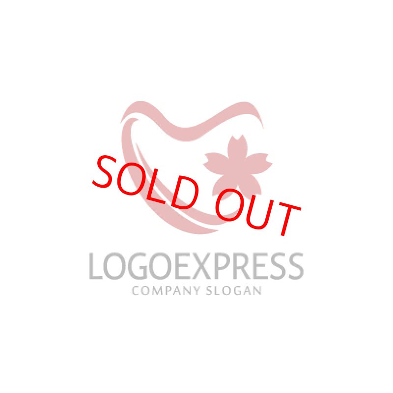 画像3: かわいい桜とハートのロゴ (3)