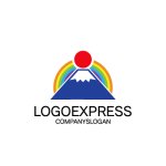 画像3: 富士山と虹のロゴ (3)