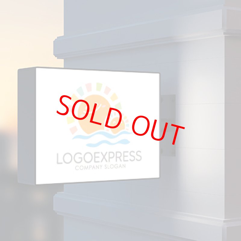 画像9: 笑顔の太陽と海のロゴ (9)