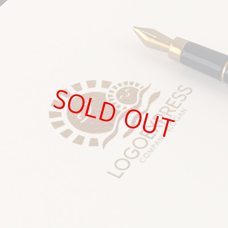 画像12: 笑顔の太陽と海のロゴ (12)