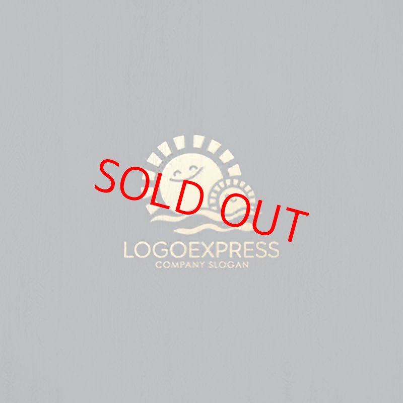 画像13: 笑顔の太陽と海のロゴ (13)