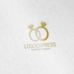 画像6: ダイヤモンドリングの結婚ロゴ (6)