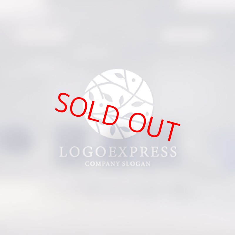 画像14: 葉っぱの円形オーガニックロゴ (14)