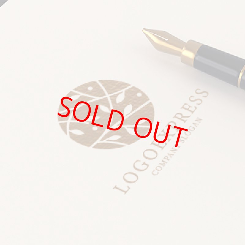 画像12: 葉っぱの円形オーガニックロゴ (12)