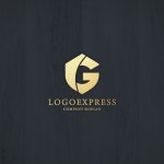 画像13: Gの文字と盾の高級ロゴ (13)
