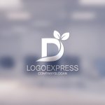 画像14: Dの文字と葉のオーガニックロゴ (14)