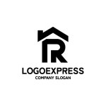 画像3: モダンなRとPハウスのロゴ (3)