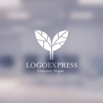 画像14: 幾何学的な芽のオーガニックロゴ (14)