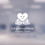画像14: 本とハートのロゴ (14)
