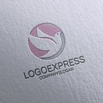 画像16: 平和の象徴、ハトのロゴ (16)