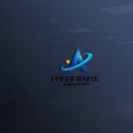 画像11: Aの文字と軌道の宇宙ロゴ (11)