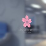 画像5: シンプルな桜のロゴ (5)