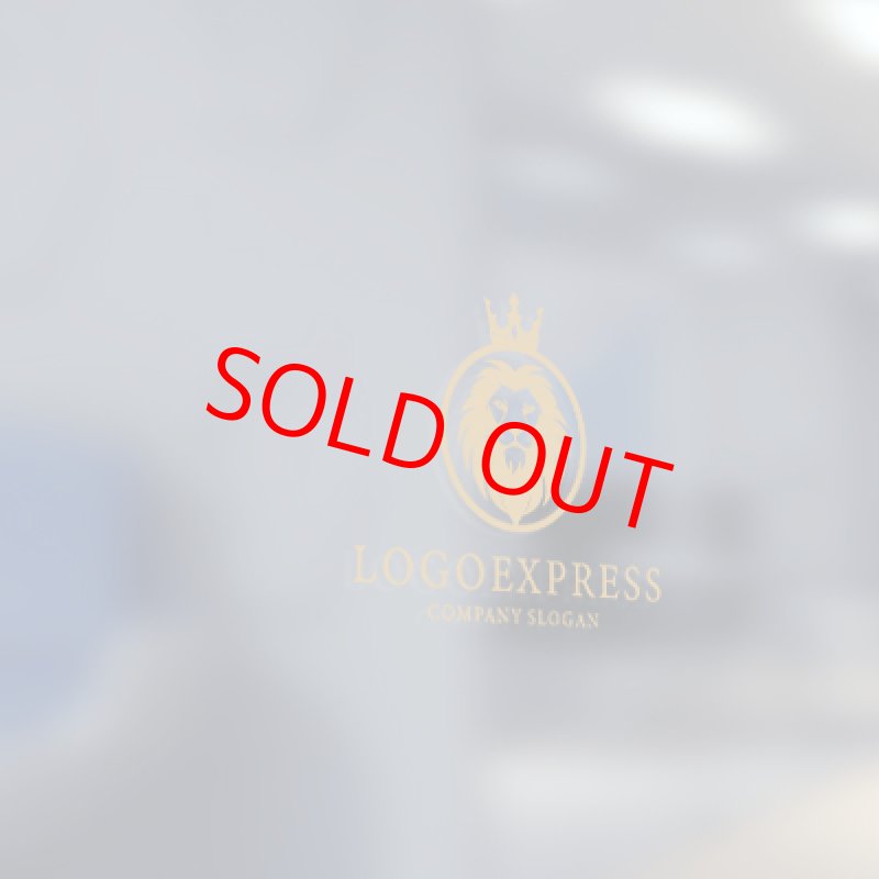 画像5: 王冠とライオンの高級紋章ロゴ (5)