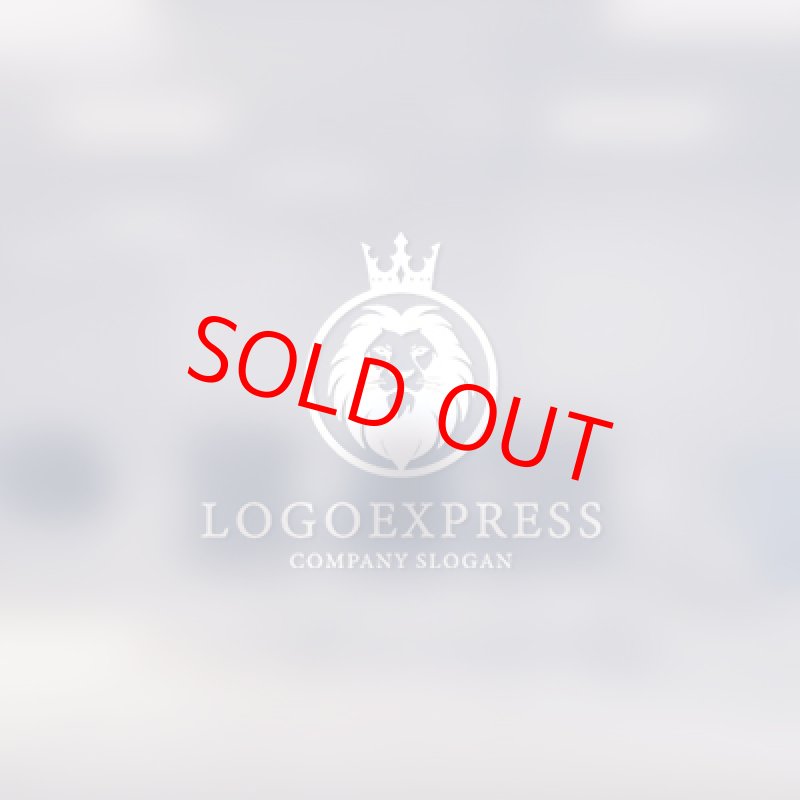 画像14: 王冠とライオンの高級紋章ロゴ (14)