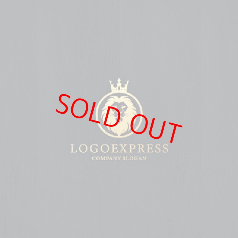 画像13: 王冠とライオンの高級紋章ロゴ (13)