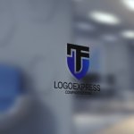 画像5: TFの文字を組み合わせた力強い盾のロゴ (5)