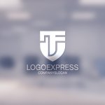 画像14: TFの文字を組み合わせた力強い盾のロゴ (14)