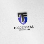 画像6: TFの文字を組み合わせた力強い盾のロゴ (6)